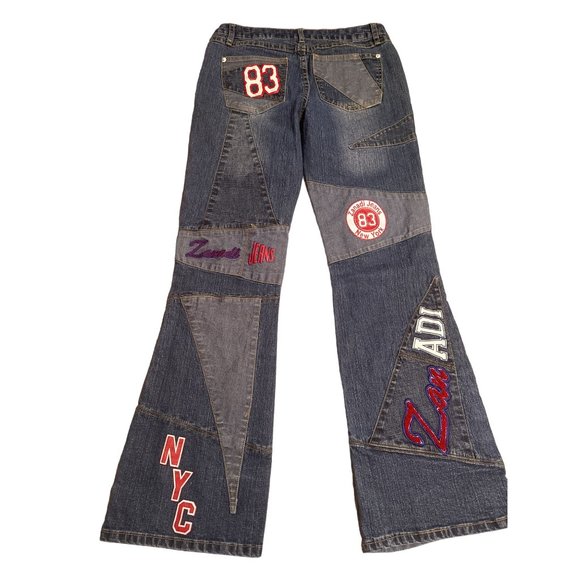 Vintage Zanadi 83 Patch Jeans NYC Dark Wash Size‎ 9 - Picture 9 of 11